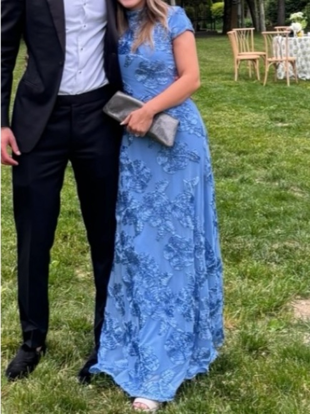 Blue Floral gown